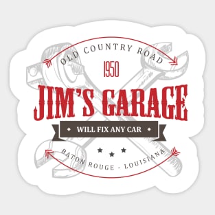 Jim's Garage Sticker